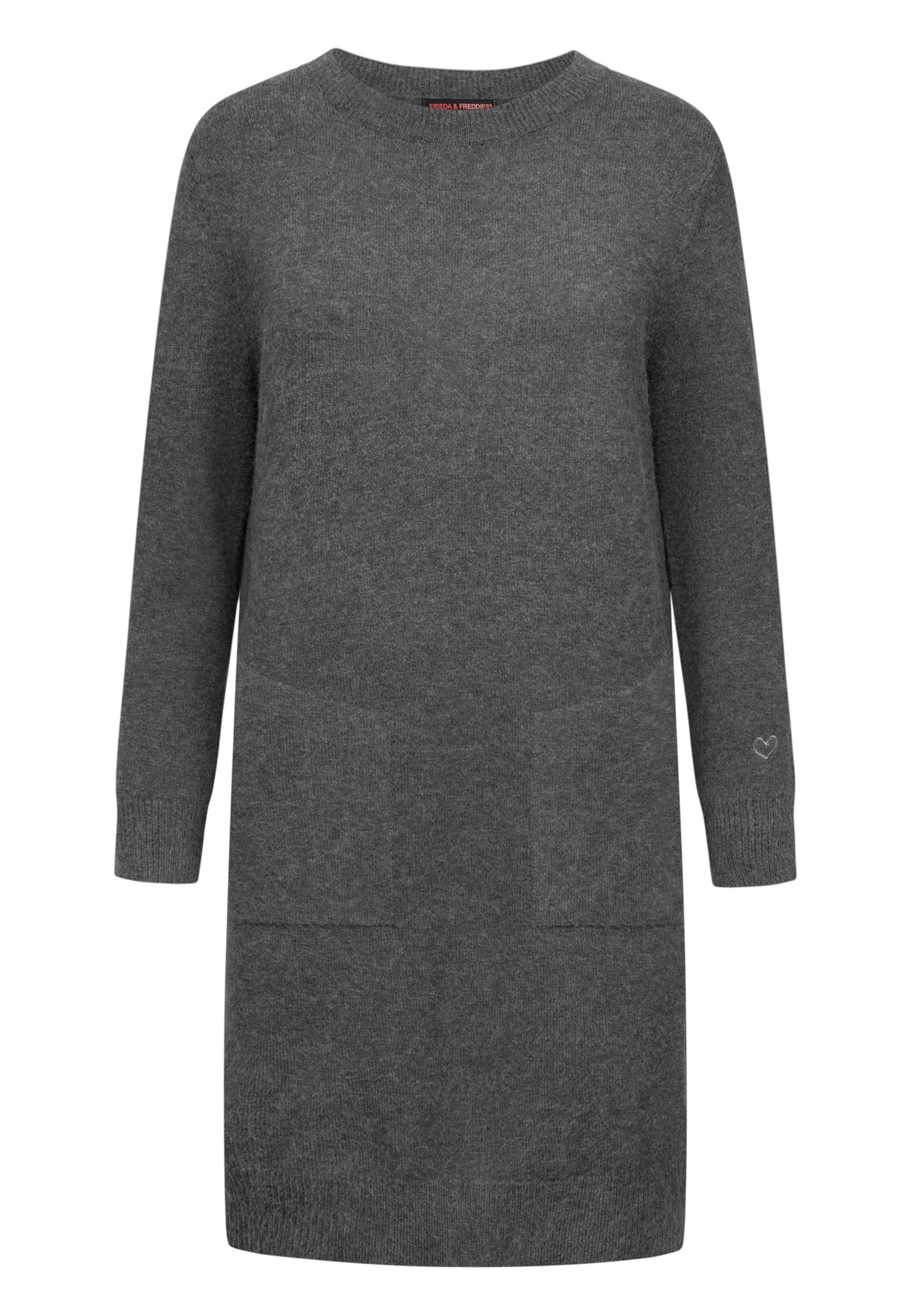 Frieda & Freddies Knitted dress in Grey: front