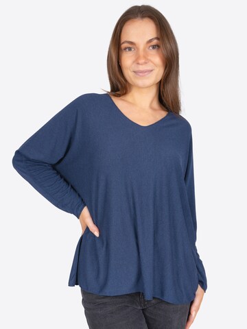 Seasons of April Shirt 'Maya' in Blauw: voorkant