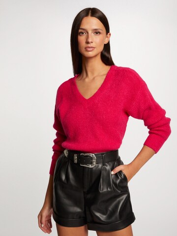 Morgan Pullover i pink: forside