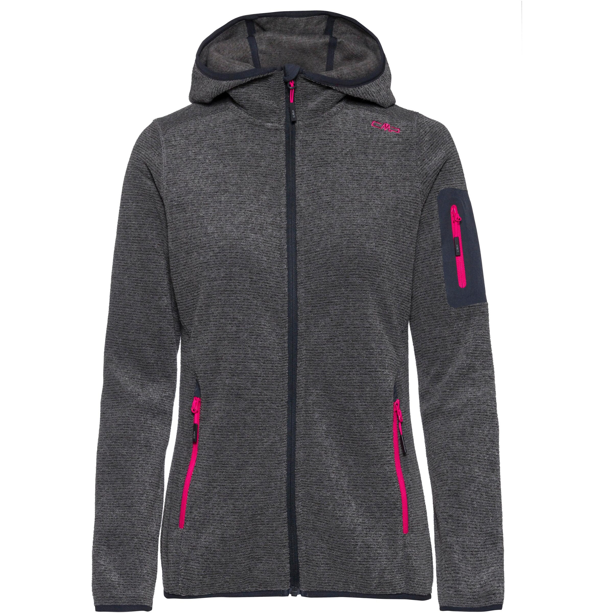 CMP Funktionsfleecejacke in Grau: Vorderseite