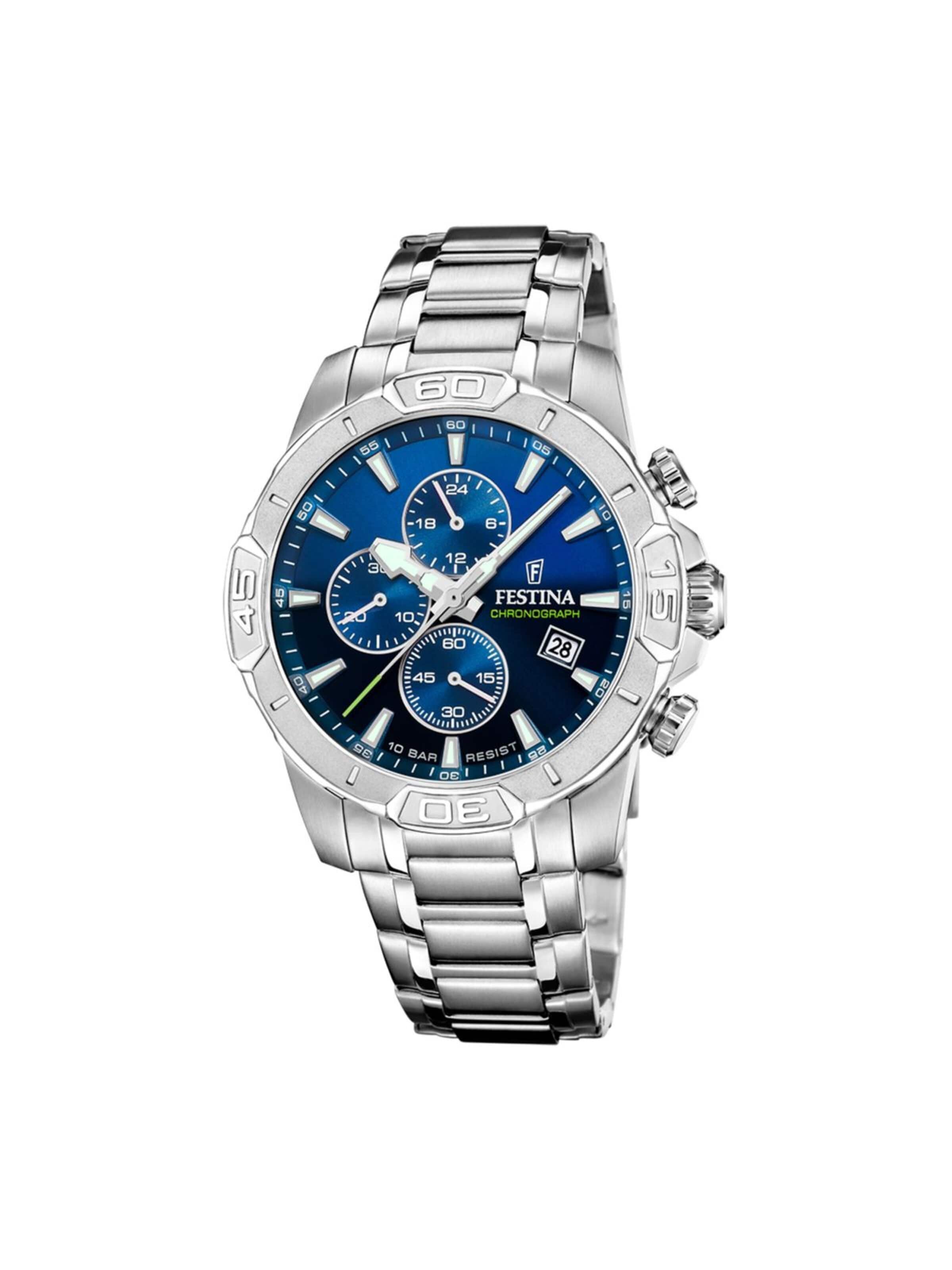 Montre à affichage analogique FESTINA en bleu : devant