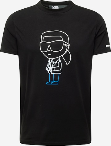 Tricou de la Karl Lagerfeld pe negru: față