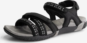 Travelin Sandals in Black: front