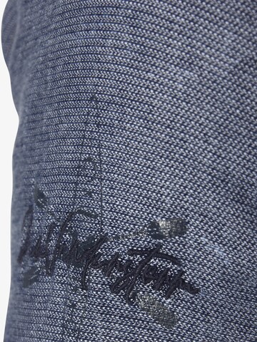 Jan Vanderstorm Comfort fit Button Up Shirt 'Bryngur' in Blue