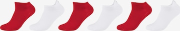 camano Ankle Socks in Red: front