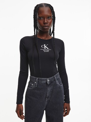 Calvin Klein Jeans Rövid body - fekete