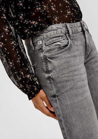 QS Wide leg Jeans 'Caite' in Grijs