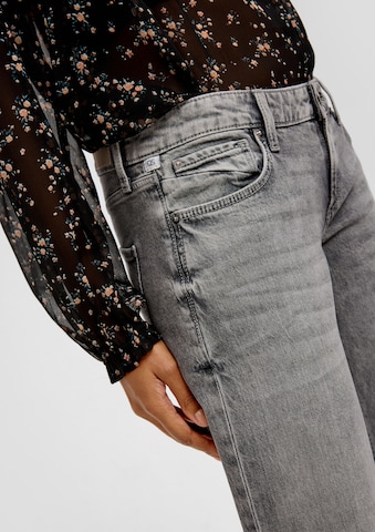 QS Wide leg Jeans 'Caite' in Grijs