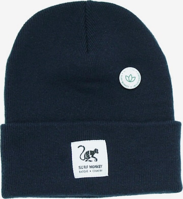 Surf Monkey Mütze in Blau: Vorderseite