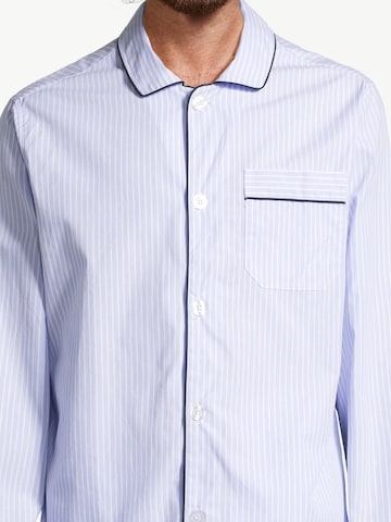 SEIDENSTICKER Pajamas long 'Web' in Blue