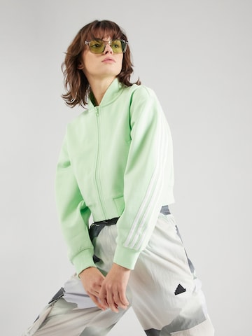 ADIDAS SPORTSWEAR - Casaco de treino em moletão 'Future Icons' em verde: frente