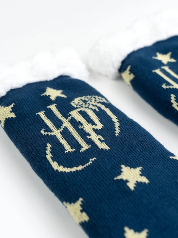 Harry Potter Socks 'Hüttensocken Logo Sterne' in Blue