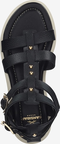 SANSIBAR Strap Sandals in Black