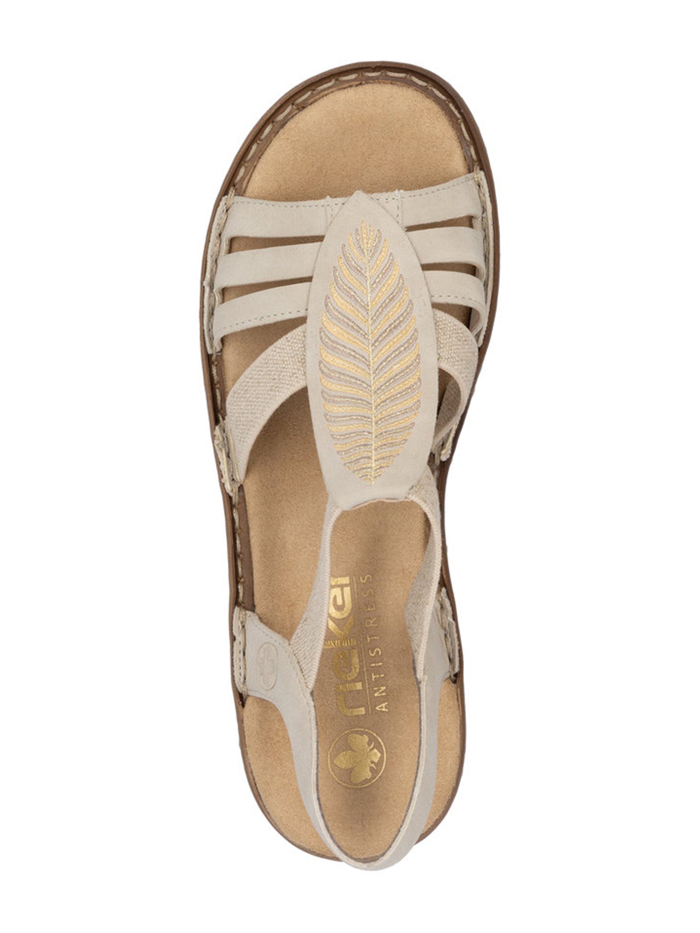 Sandales à lanières Rieker en beige