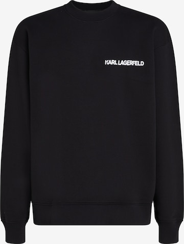 Sweat-shirt 'Ikonik Outline' Karl Lagerfeld en noir : devant