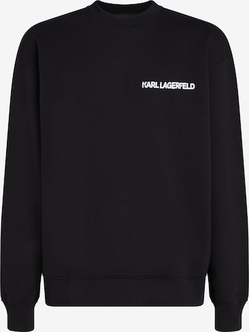 Karl Lagerfeld Sweatshirt 'Ikonik Outline' in Schwarz: Vorderseite