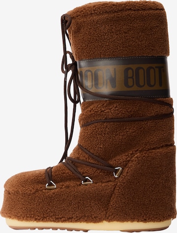 MOON BOOT Сноубутсы в Коричневый: спереди