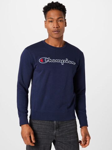 Sweat-shirt Champion Authentic Athletic Apparel en bleu : devant