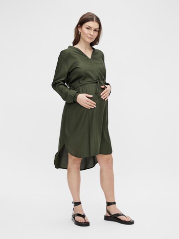 MAMALICIOUS Shirt dress 'Zion Lia' in Green