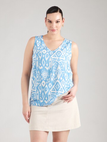 Camicia da donna 'CARMARRAKESH' di ONLY Carmakoma in blu: frontale