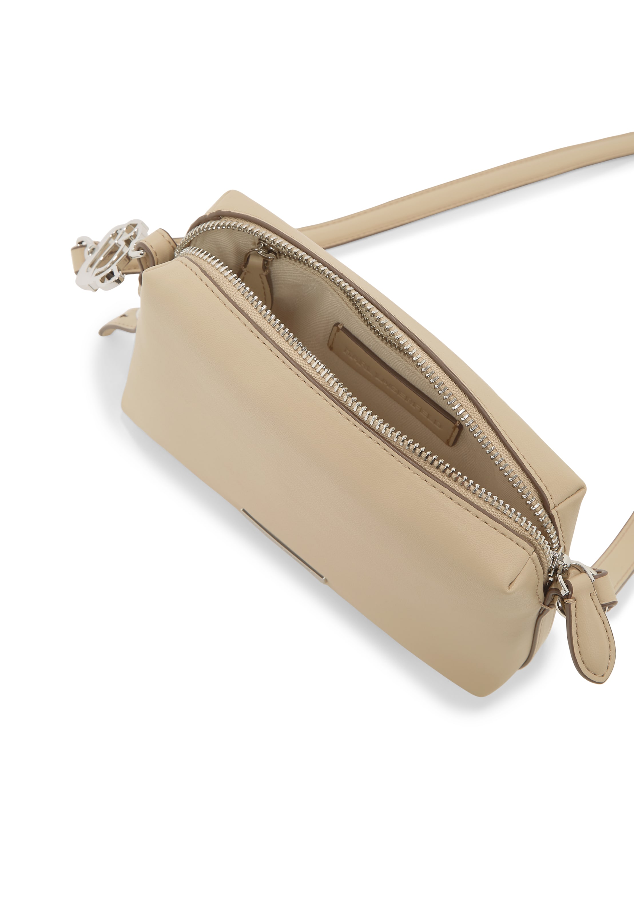 Karl Lagerfeld Umhängetasche 'IKON' in Beige