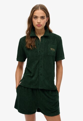 Superdry Blouse 'Country Club' in Groen: voorkant