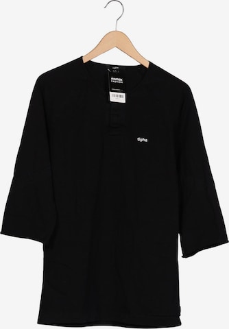 tigha Langarmshirt M in Schwarz: Vorderseite