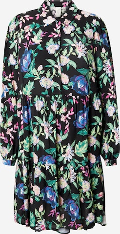 YAS - Vestido camisero 'YASALIRA' en negro: frente
