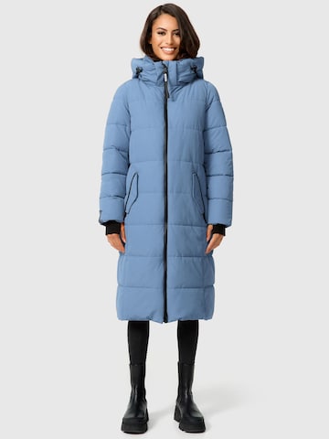 MARIKOO Wintermantel 'Zuraraa XVI' in Blauw: voorkant