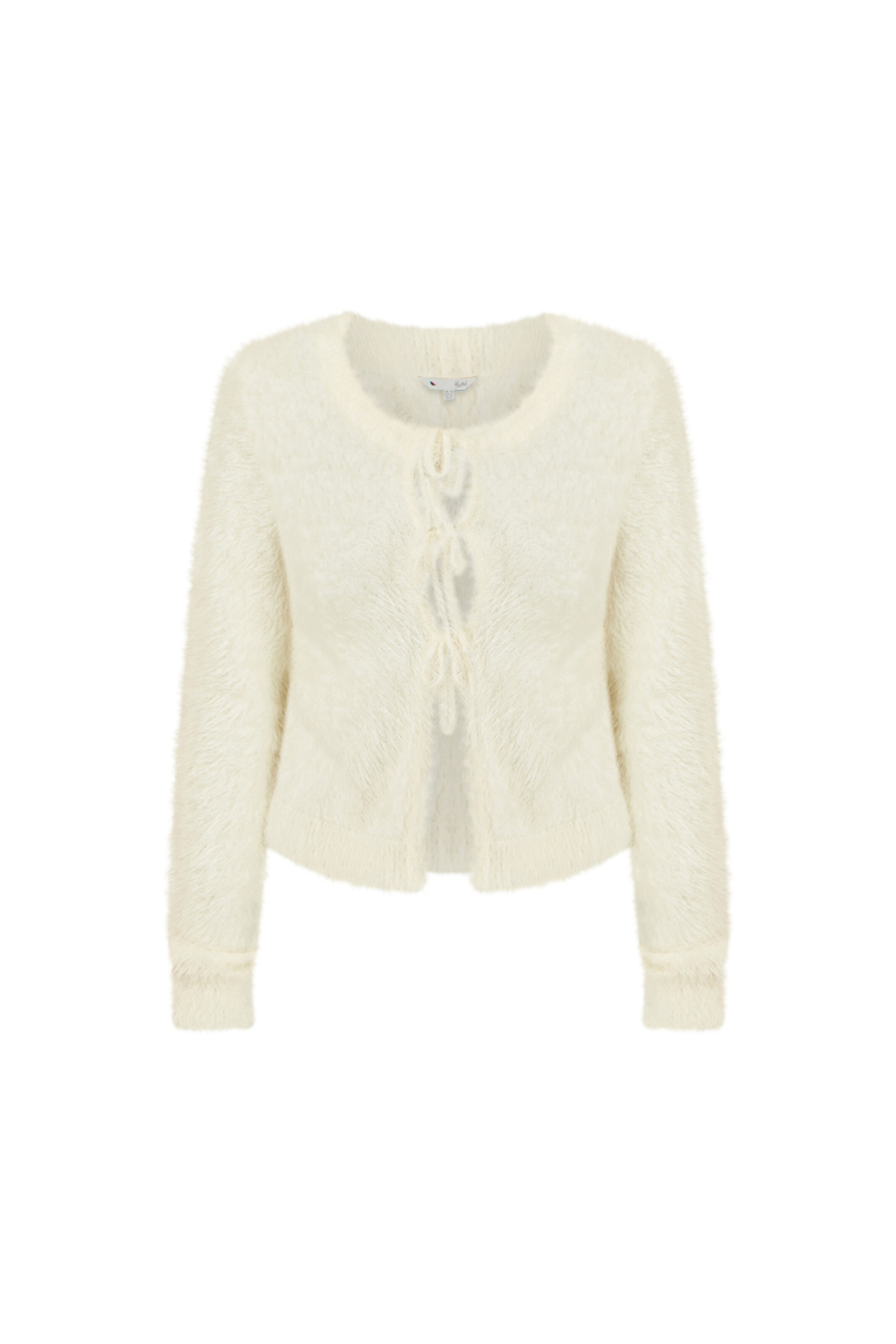 Yumi Strickjacke in Weiß: Vorderseite