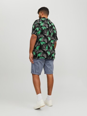 Jack & Jones Plus Comfort Fit Skjorte 'Luke' i sort