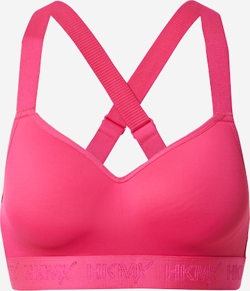 HKMX Bralette Sports Bra in Red: front