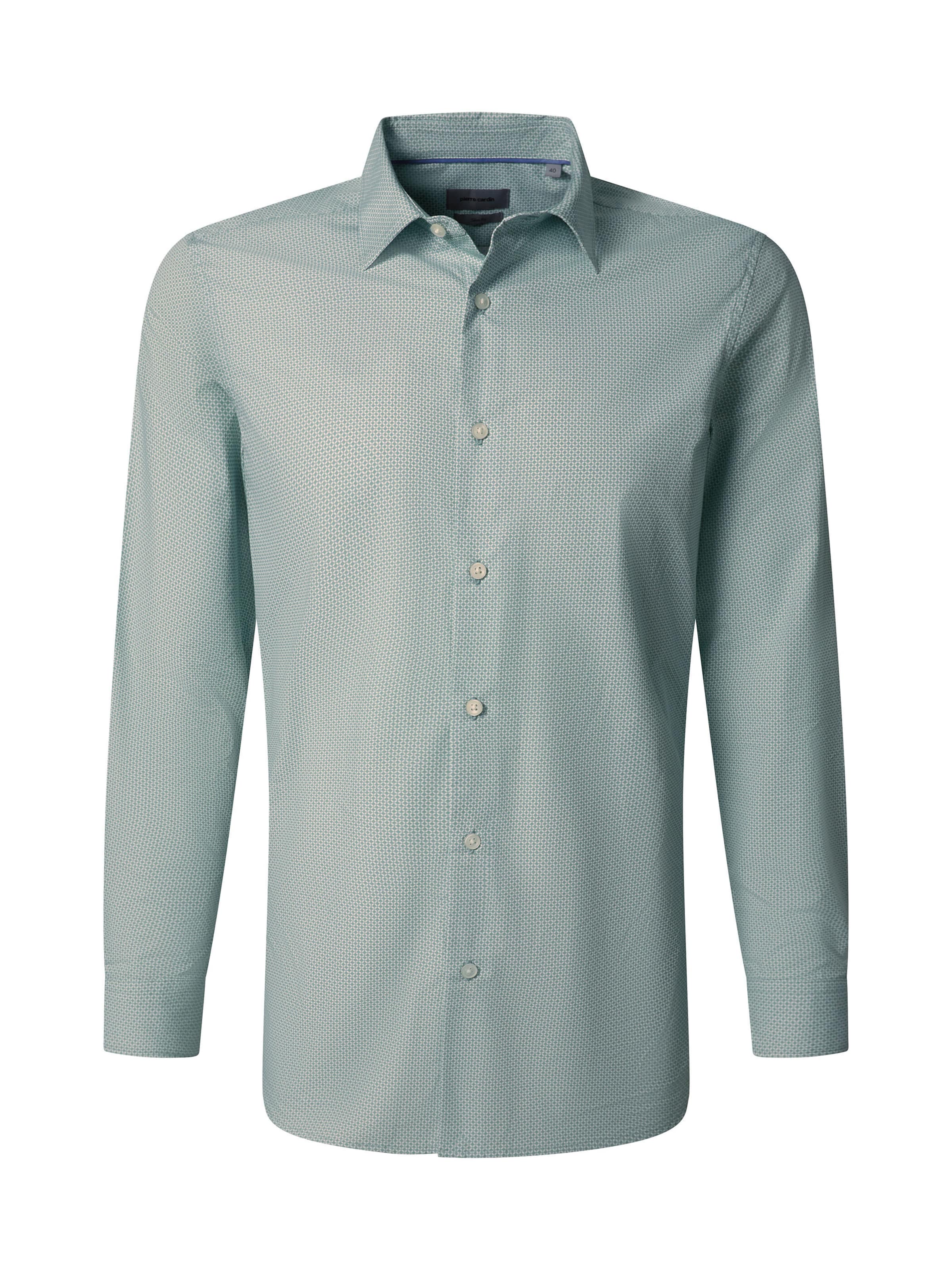 PIERRE CARDIN Slim fit Business shirt in Blue: front