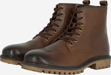 DreiMaster Vintage Lace-up boots in Brown