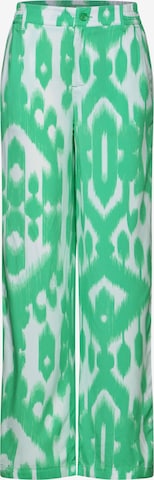 STREET ONE Wide Leg Hose in Grün: Vorderseite