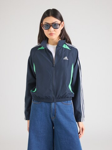 ADIDAS ORIGINALS Преходно яке 'TEAMGEIST TT' в синьо: отпред