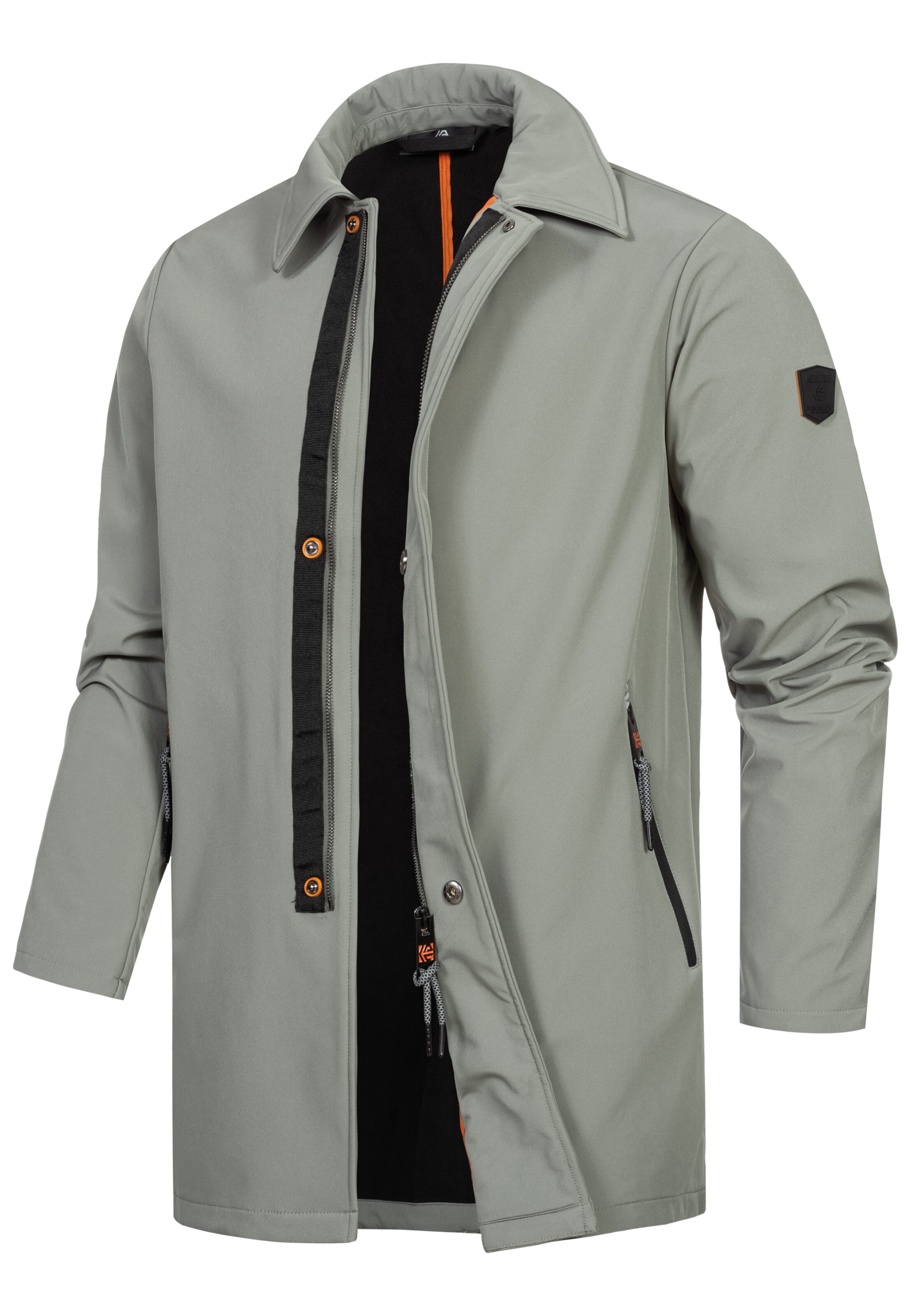 INDICODE JEANS Tussenjas in Grijs: voorkant