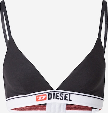 DIESEL Triangel BH 'LIZZYS' i svart: forside