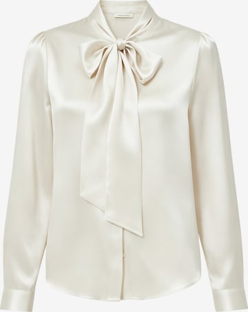 Lilysilk Blouse 'LILYSILK Seidenbluse mit Schleife' in Wit: voorkant