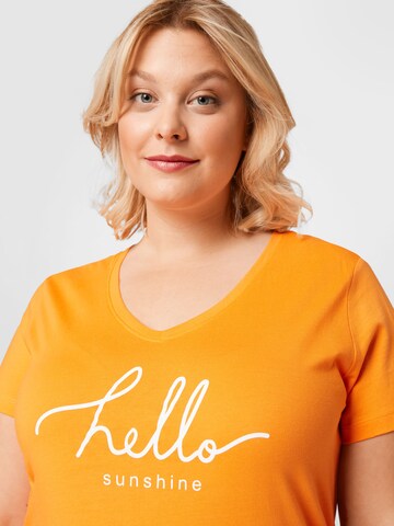 ONLY Carmakoma Shirt 'LOTTI' in Oranje