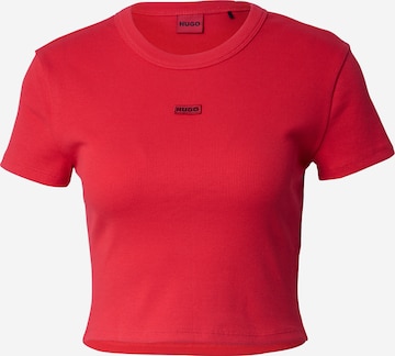 Tricou 'Deluisa' de la HUGO Red pe roșu: față