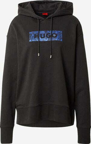 HUGO Sweatshirt 'Dreala 2' in Black: front