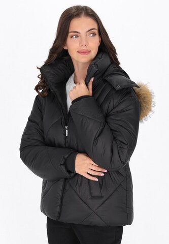Usha - Casaco de inverno em preto: frente
