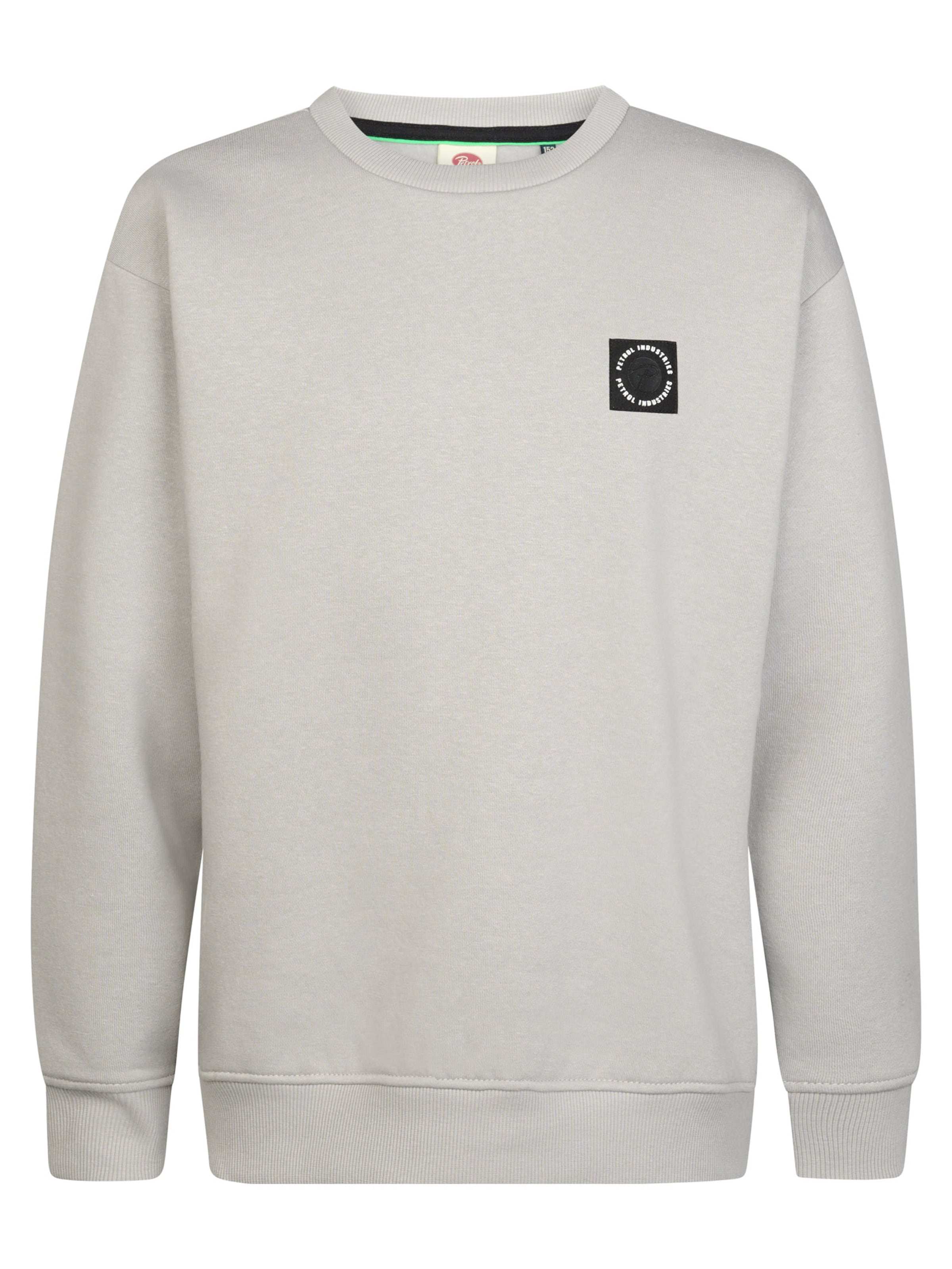 Petrol Industries Sweatshirt in Grijs: voorkant
