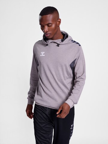 Hummel Sportsweatshirt 'Authentic PL' in Grijs: voorkant