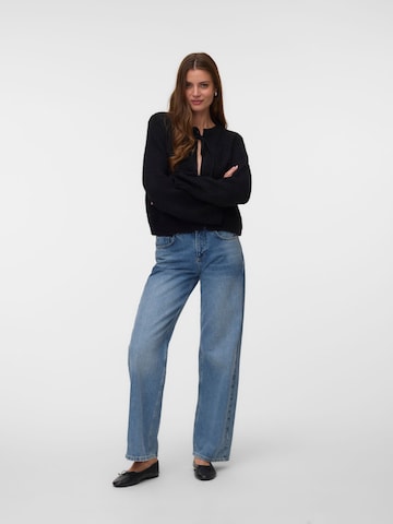 VERO MODA Gebreid vest in Zwart