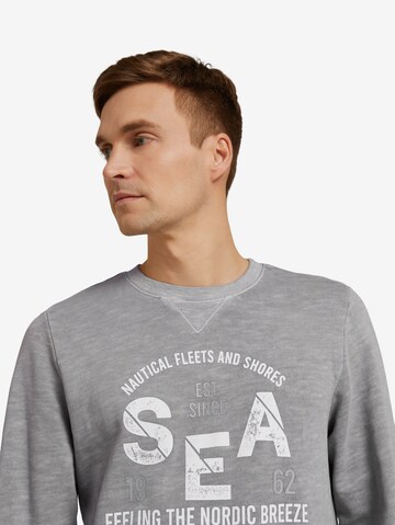 TOM TAILOR Sweatshirt in Grey