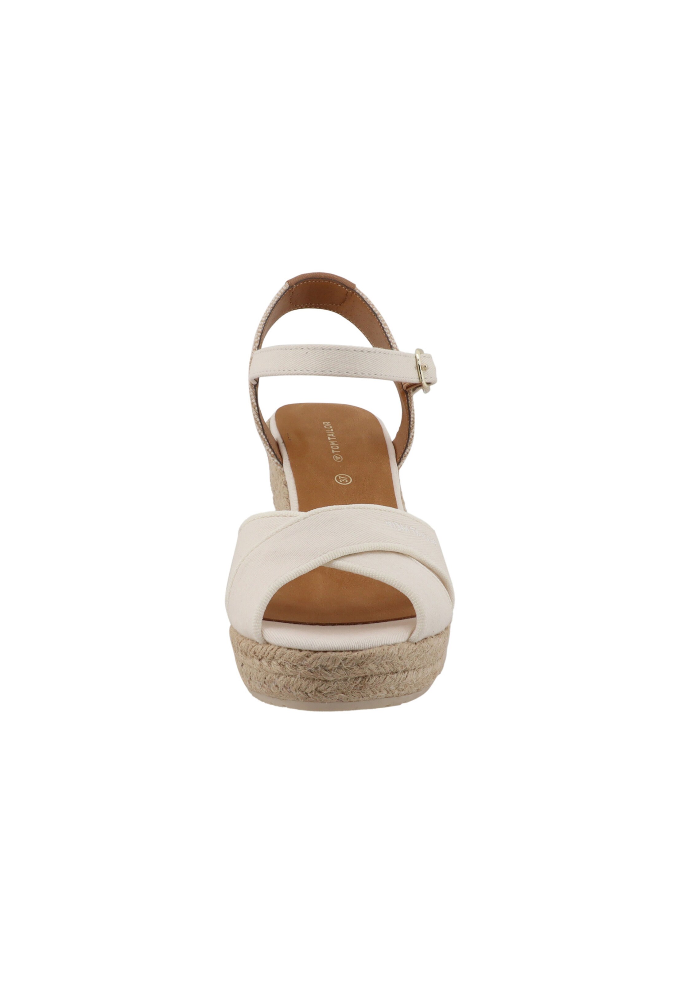 TOM TAILOR Sandale 'Mules' in Beige