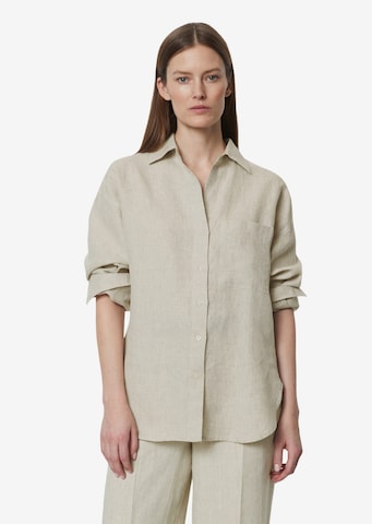 Marc O'Polo Blouse in Beige: voorkant