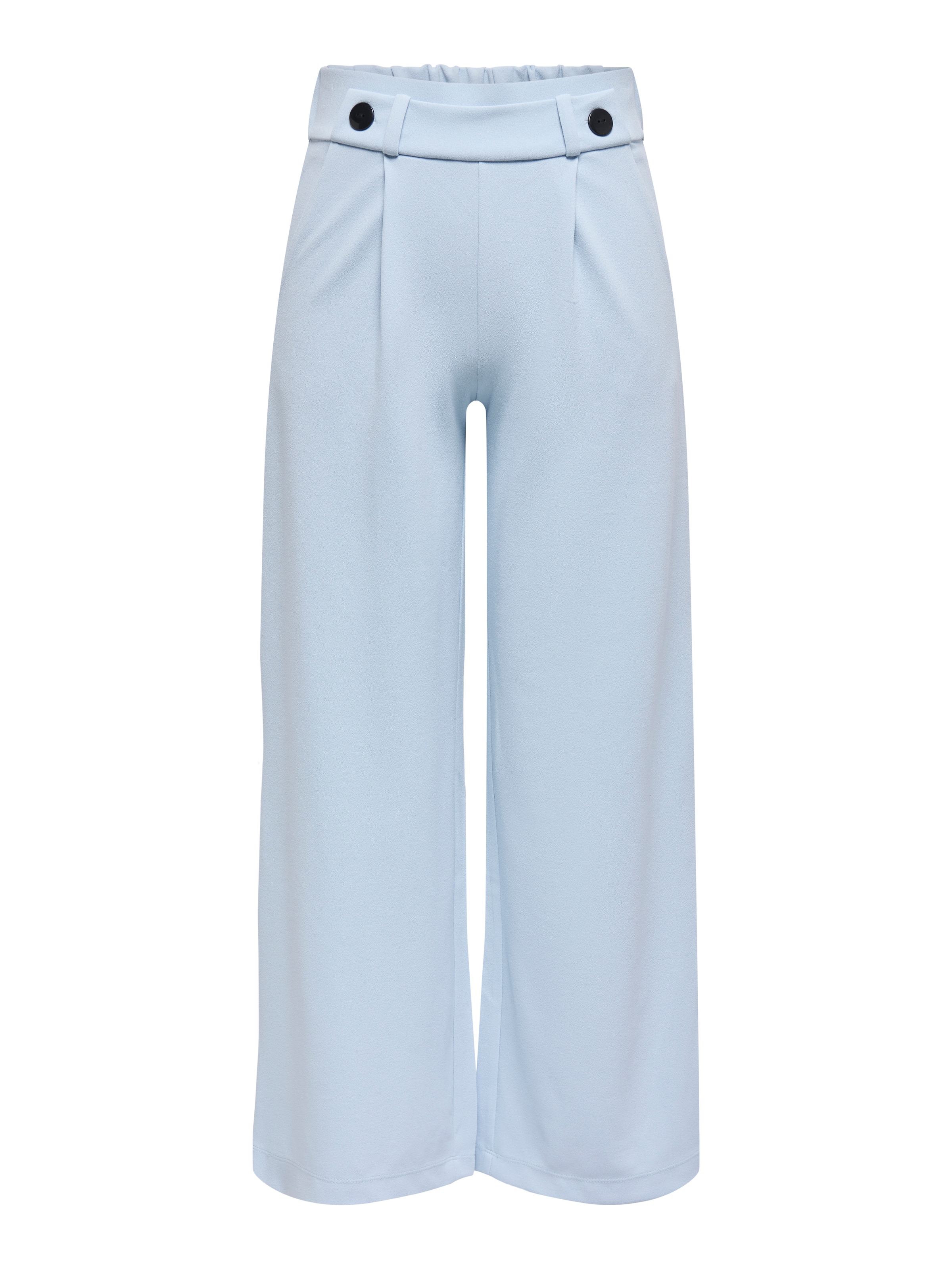 JDY Wide leg Bandplooibroek in Blauw: voorkant